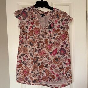 Ann Taylor Factory Multicolor Floral Blouse